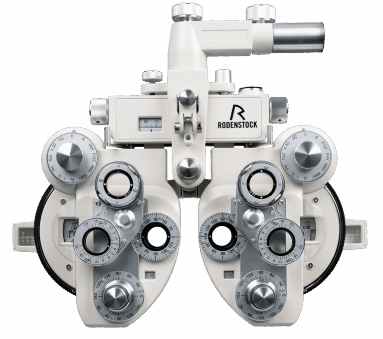 Phoropter used for refraction testing at Dr. J.C. Mungar Optometry in Oakville